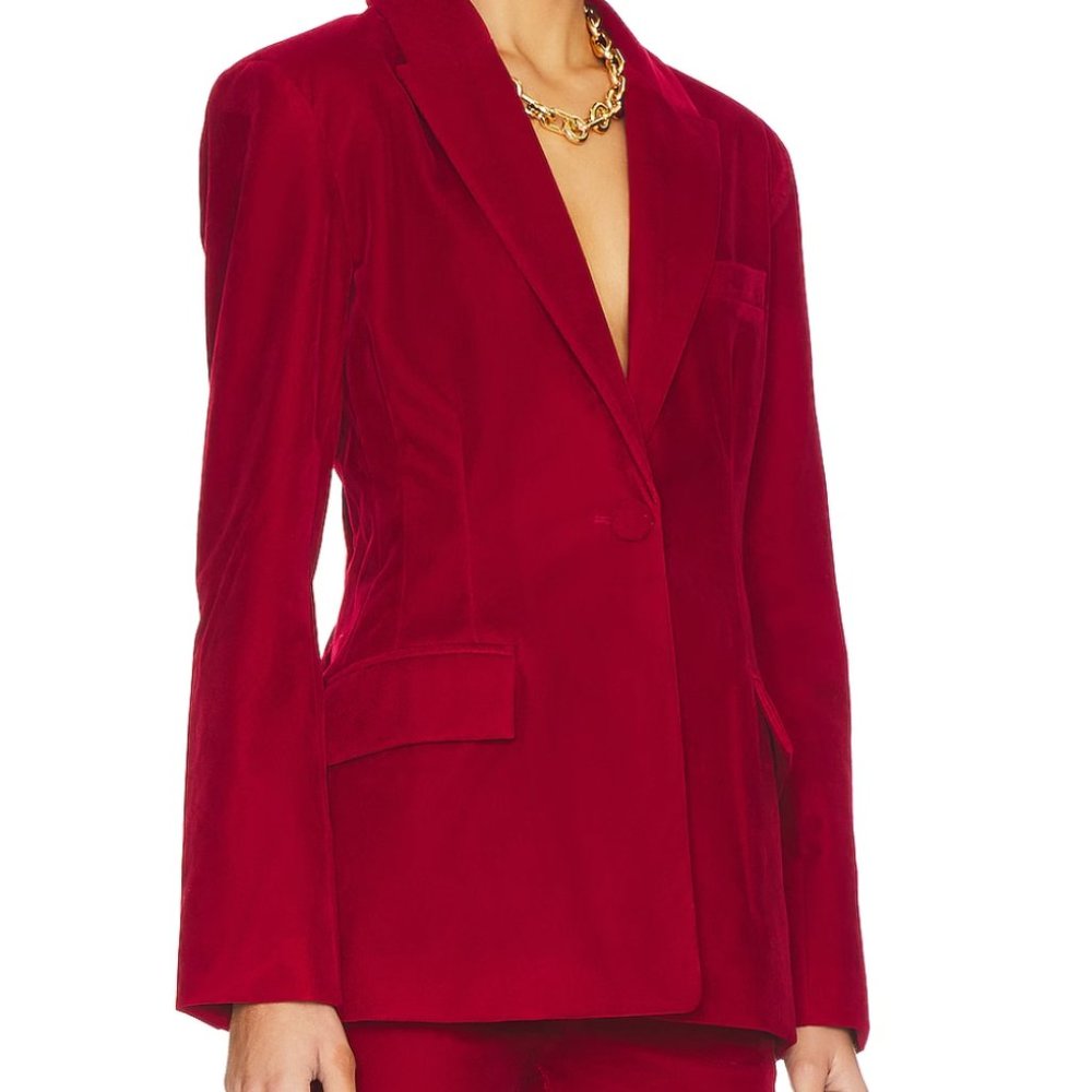 Steve Madden - Harlow Blazer in Medium Red - Revolve